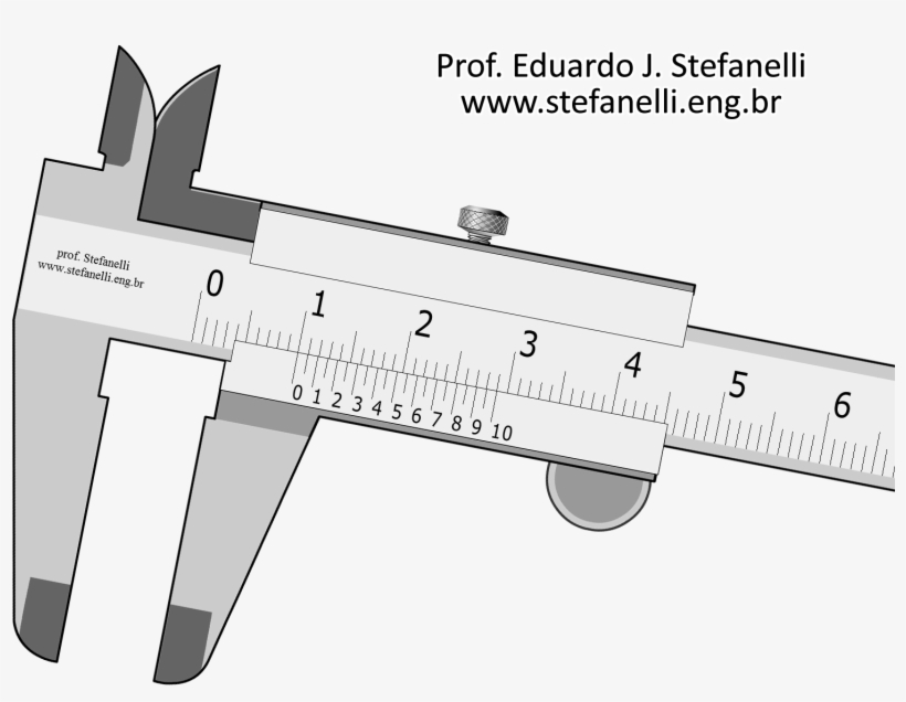 Nönio Ou Vernier Em Milímetros - Vernier Scale, transparent png