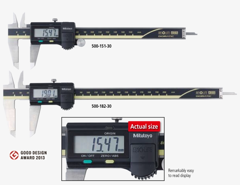 A Built In Abs Scale Means That These Calipers Are - Vernier Digital 500 168, transparent png