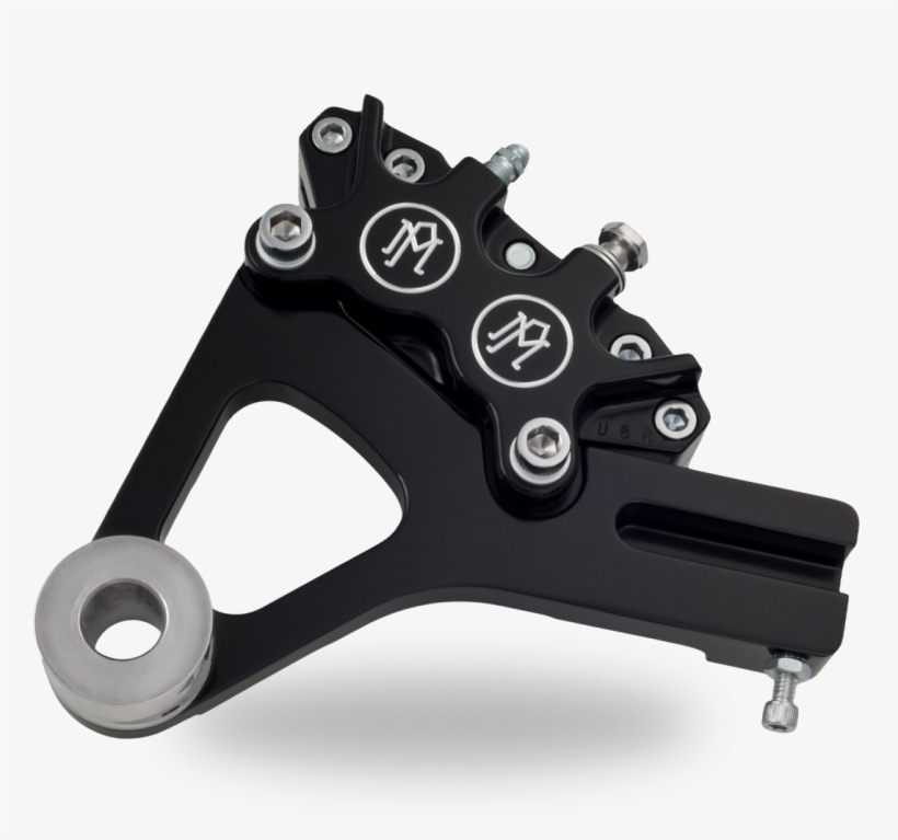 Pm Contrast Cut 4 Piston Rear Brake Caliper For Harley - Performance Machine Four-piston Calipers Rear For Harley, transparent png