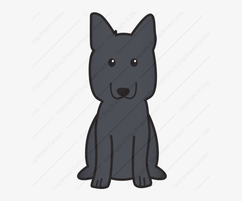 Library Black German Shepherd Clipart - Black German Shepherd Cartoon, transparent png
