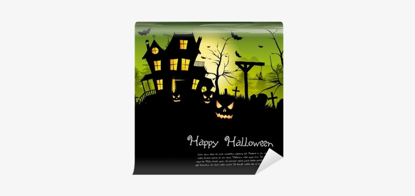 Halloween Background With Place For Text Wall Mural - Clash Of Spooks - Book, transparent png