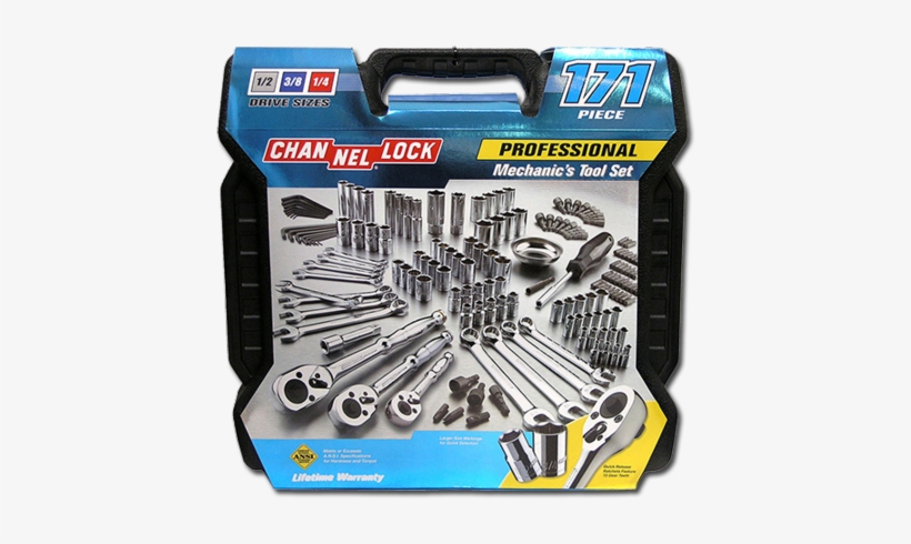 Channellock Mechanic 171 Piece Tool Set - Channellock 39053 Mechanics Tool Set 171-piece, transparent png