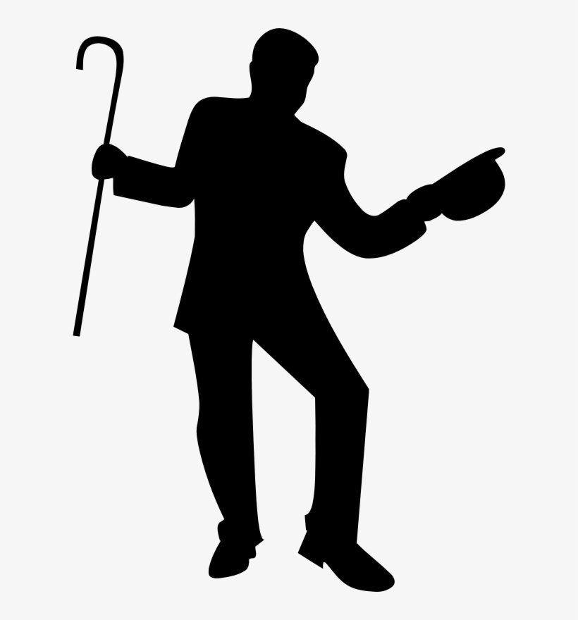 Silhouette Ballet Dancer Art - Dancing Silhouette Cane, transparent png