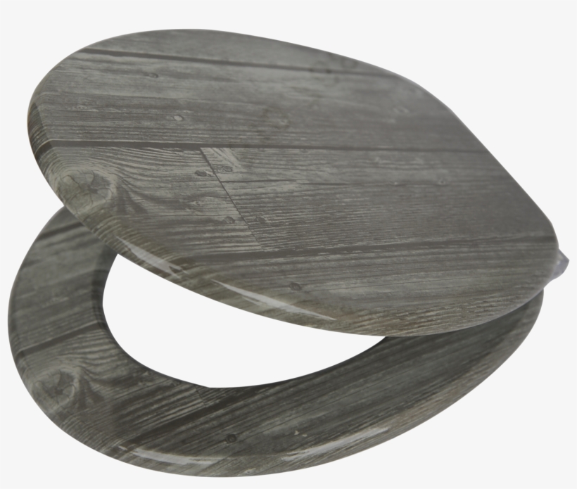 Mondella 430 X 370mm Woodgrain Toilet Seat - Grey Wood Grain Toilet Seat, transparent png