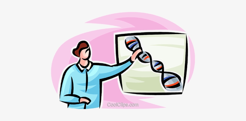 Dna Royalty Free Vector Clip Art Illustration - Scientist, transparent png