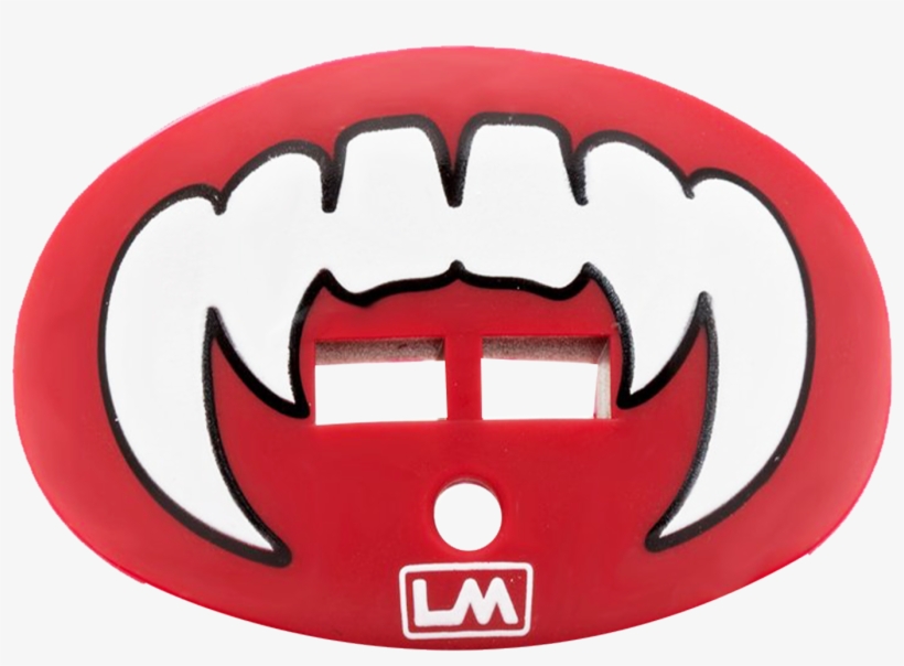 Vampire Fangs Maroon Cardinal - Loudmouthguards Pacifier Style Lip Protector Mouthguard, transparent png