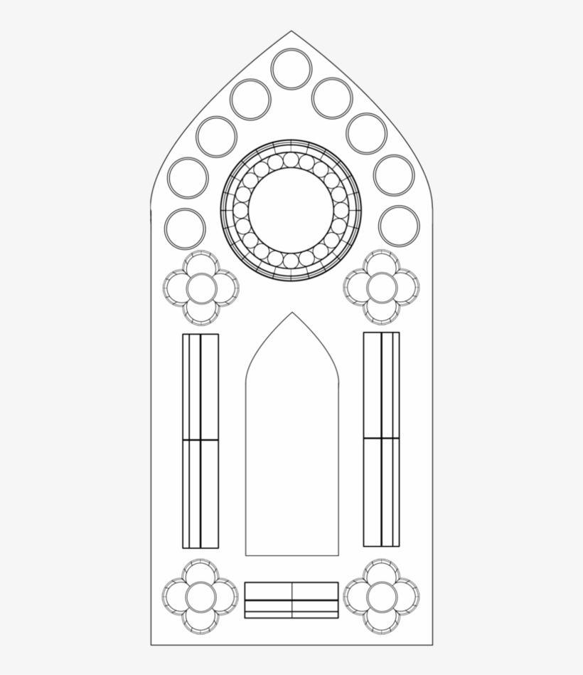 Stained Glass Window Template To Colour High Quality Window 894x894 PNG Download PNGkit