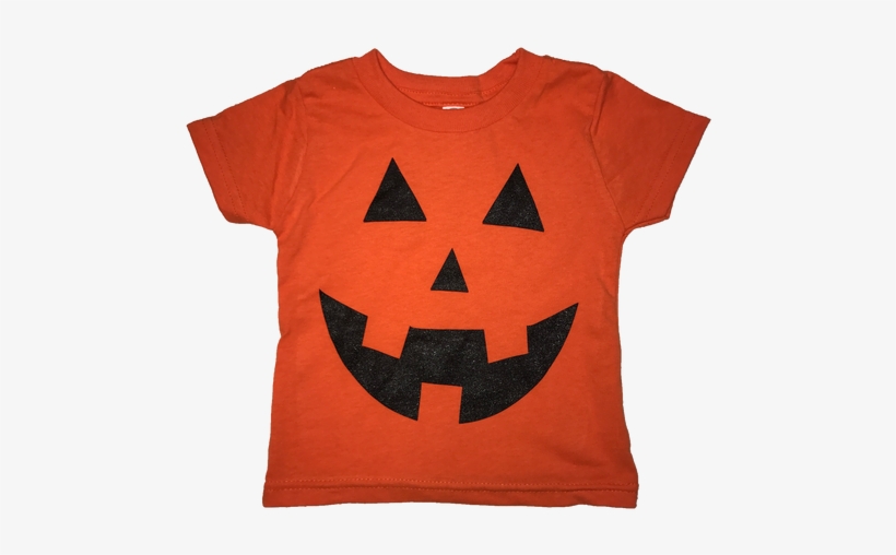 Pumpkin Face Toddler Halloween T-shirt - T-shirt, transparent png