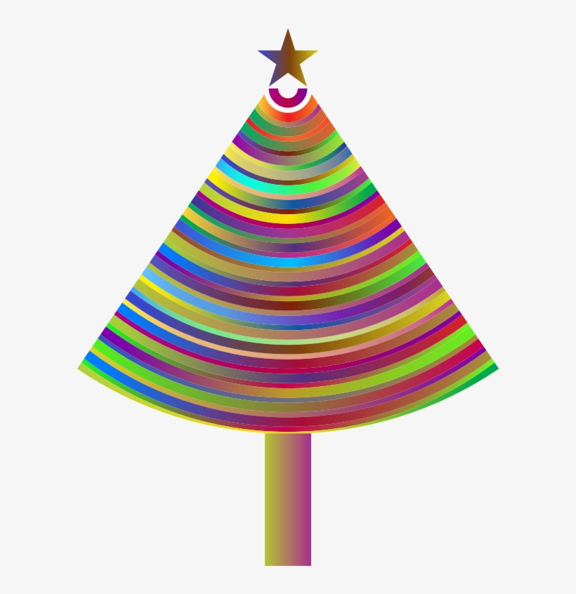 Prismatic Abstract Christmas Tree - Dress, transparent png