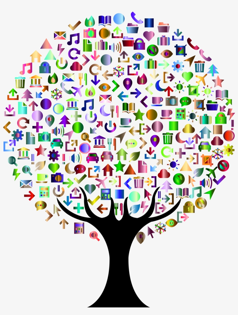 Abstract Icons Tree Prismatic - Portable Network Graphics, transparent png