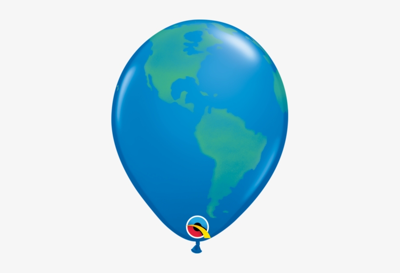 Varios 11" Globo Terráqueo - Qualatex Navy Blue, transparent png