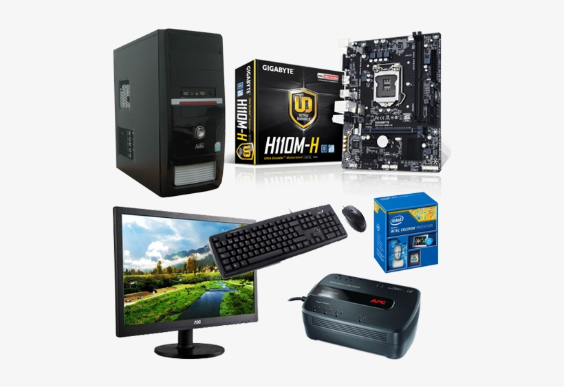 Computadora De Escritorio - Gigabyte Ga-h110m-h With Intel H110 Express Microatx, transparent png