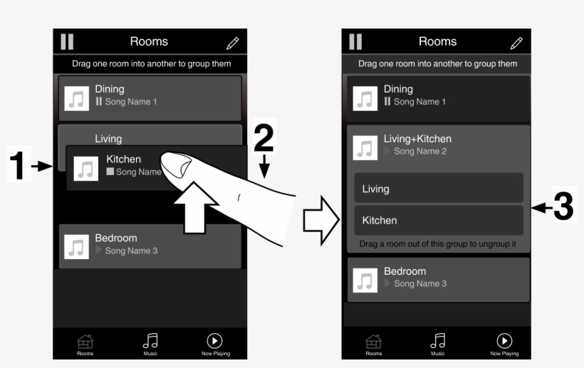 Grouping Room New Monochrome - Heos Avr Tv Sound, transparent png