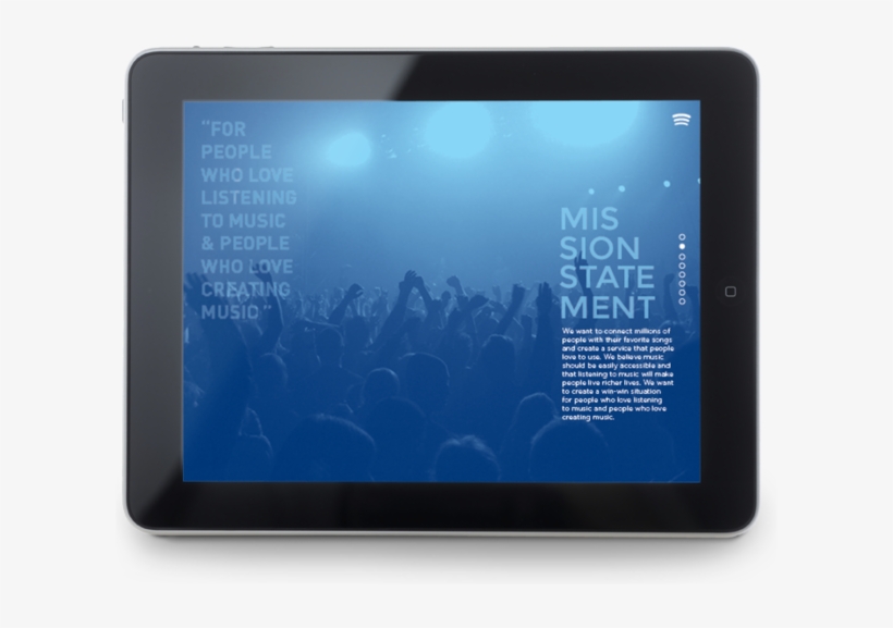 Spotify Missionstatement - Tablet Computer, transparent png