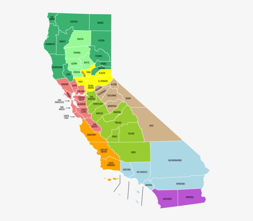 A Man And Woman Have Died After Falling From A Popular - Regions Of California, transparent png