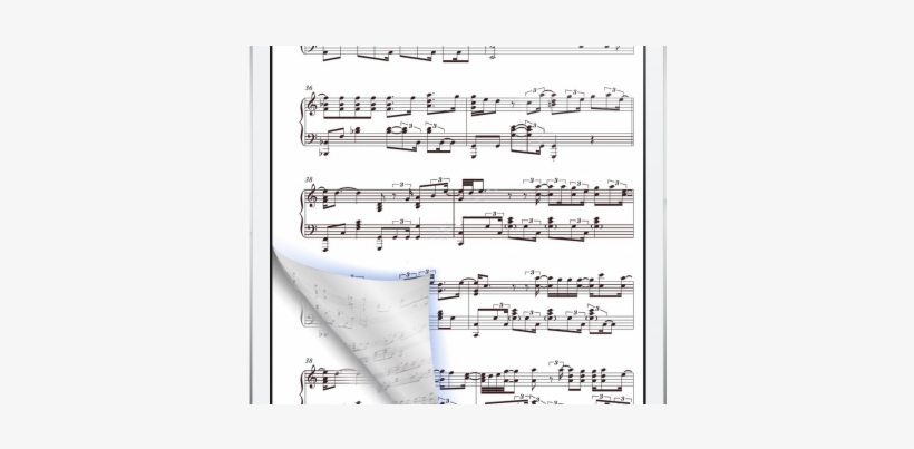 How To Turn Pages In Ibooks - Sheet Music, transparent png