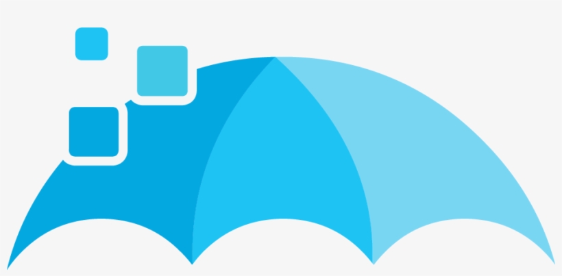 Blue-umbrella, transparent png