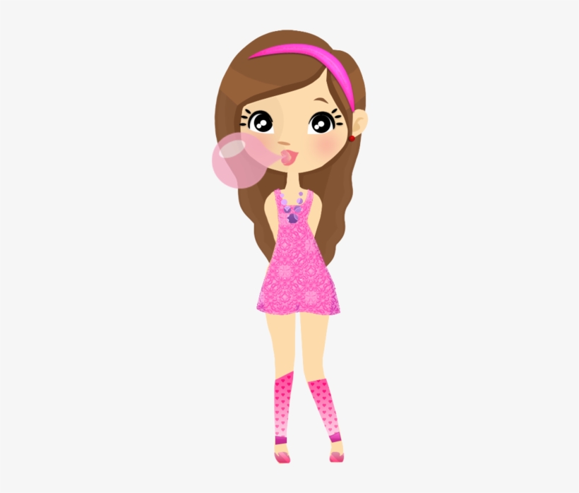 Pink Doll Png Png Images - Caricature Teen, transparent png