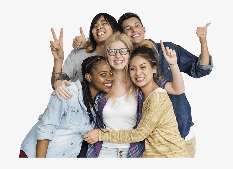 Group Of Young People Png, transparent png
