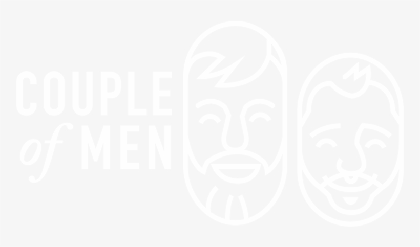 Couple Of Men Gay Couple Travel Blog Logo White © Coupleofmen - Blog, transparent png