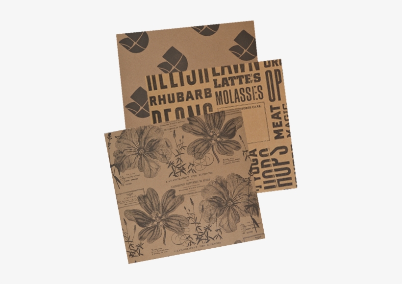 Food Service Sheets Natural Kraft Paper - Printed Kraft Paper, transparent png