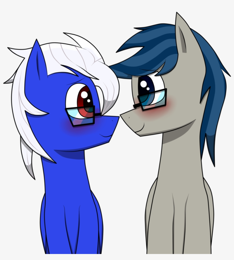 Patataislive, Blue Eyes, Blue Hair, Blushing, Colored, - Cartoon, transparent png