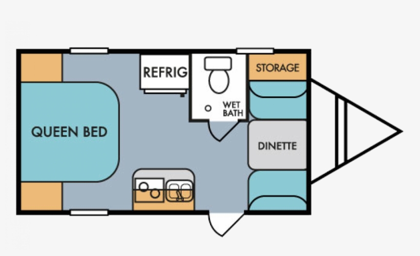 2018 Throwback 177se Floor Plan Img - 2017 Mt Mckinley Toy Hauler, transparent png