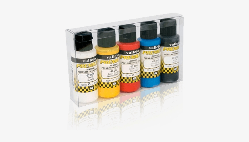 Pintura Acrilica Para Aerografia Vallejo Premium - Vallejo - Premium Airbrush Paint - Set Of 5 - Opaque, transparent png