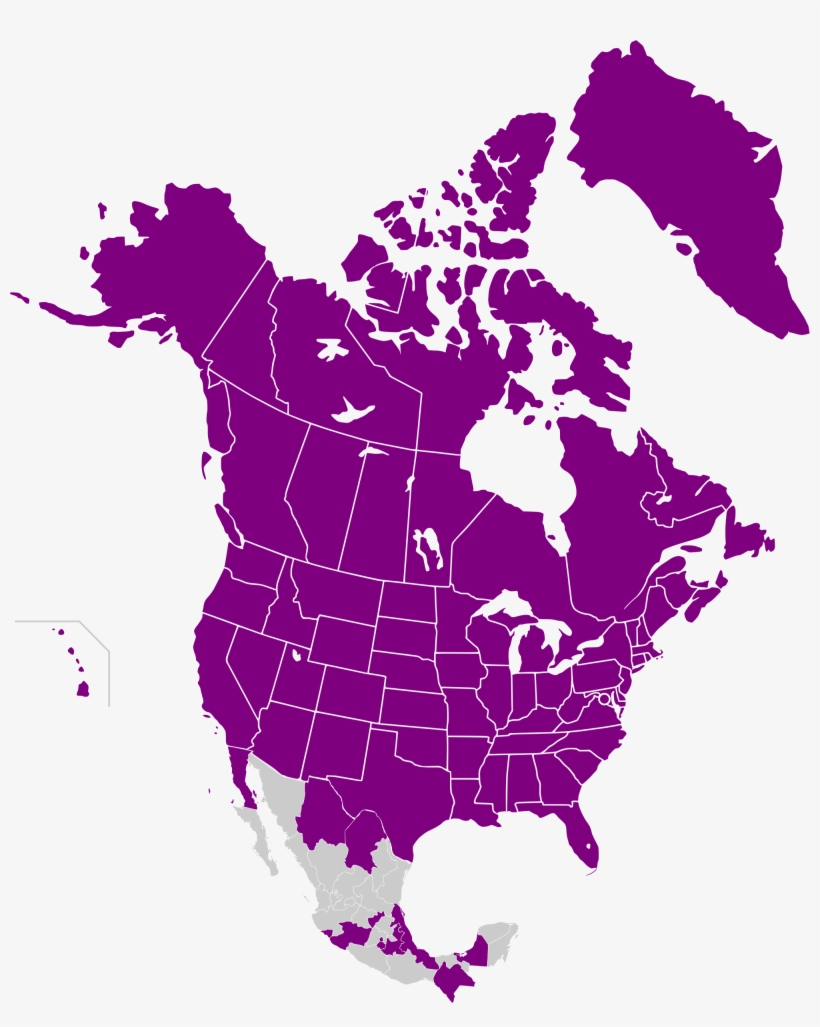 Open - United States And Canada Map Png, transparent png