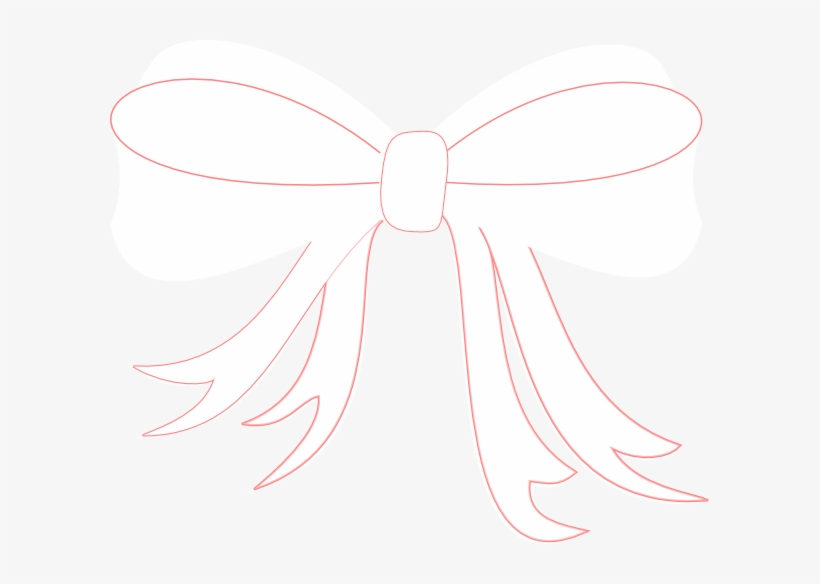 White Ribbon Bow Clipart 2 By Brandy - White Ribbon Vector Png, transparent png