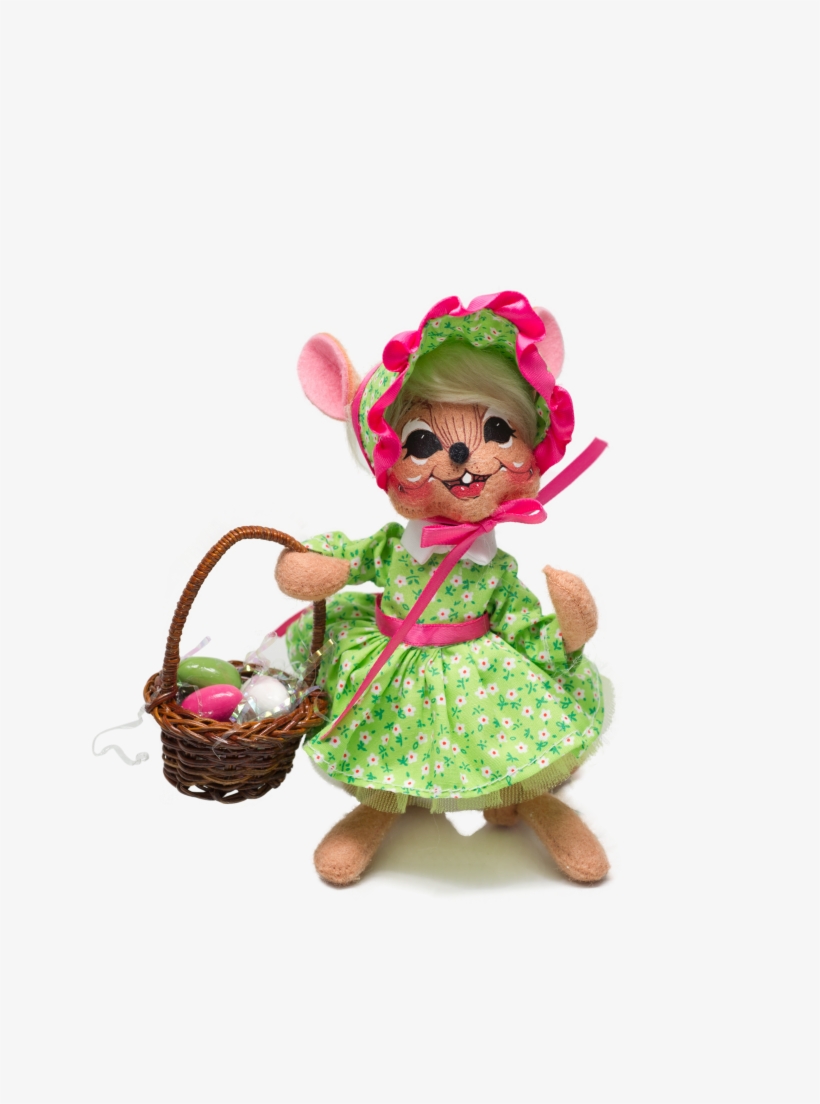 6" Spring Girl Mouse - Doll, transparent png