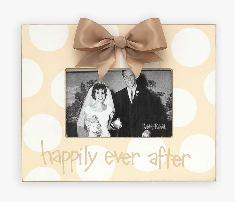 Wedding Ribbit-ribbit - Happily Ever After Picture Frame In Coal, transparent png