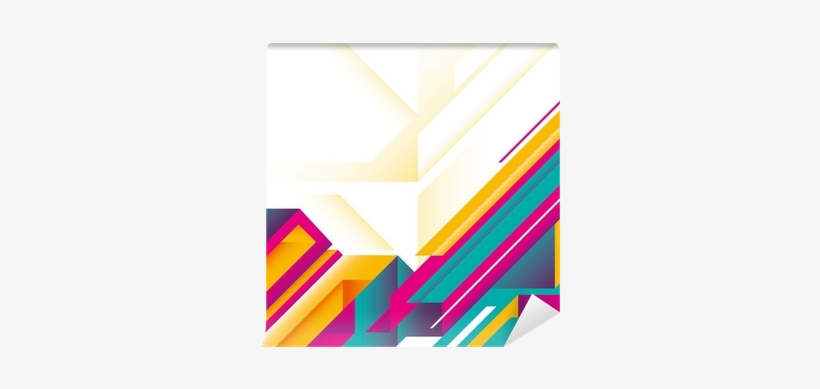 Futuristic Modish Banner With Colorful Shapes - Colorful Futuristic, transparent png