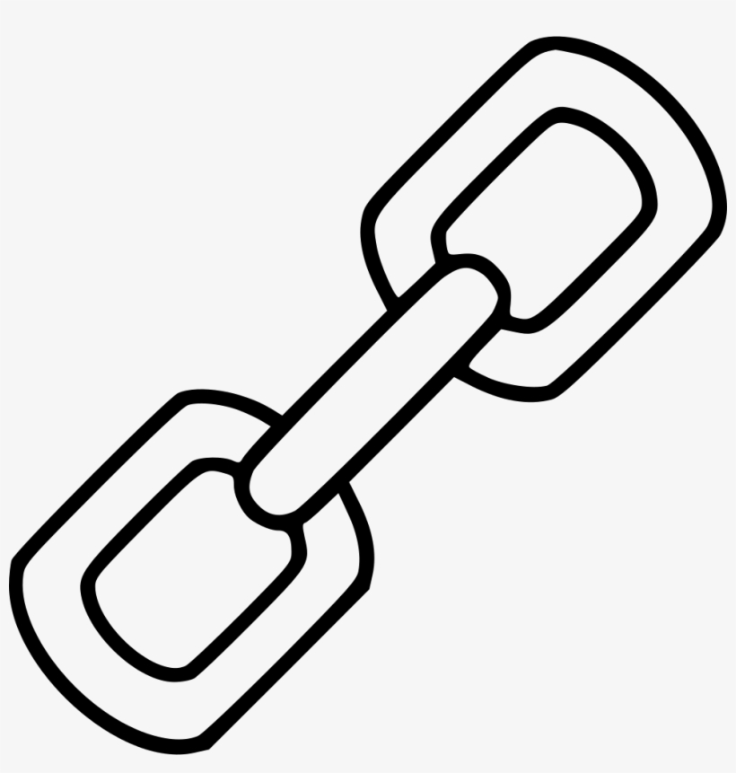 Chain Links Connection Internet Technology Web Safe - Chain Sketch, transparent png