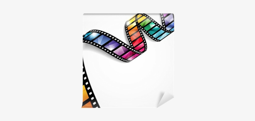 Eps10 Vector Design With A Bright And Colorful Film - Rolo De Filme Colorido, transparent png