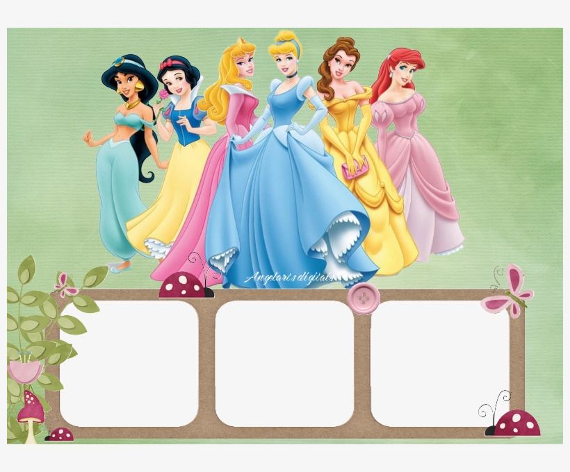 Moldura Princesas Disney - Molduras Para Fotos Princesas, transparent png