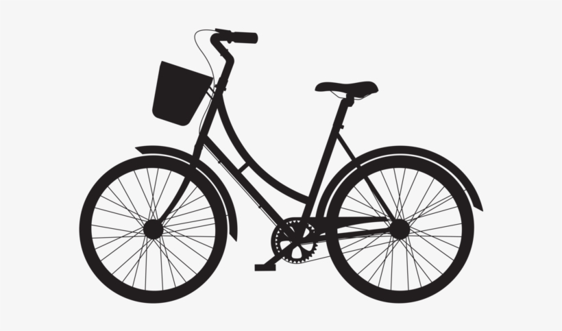 Bicycle With Basket Silhouette Png Clip Art - Race Face Turbine Wheelset 29 Inch | Black, transparent png