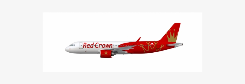 Red Crown Airbus A320neo - Airline, transparent png