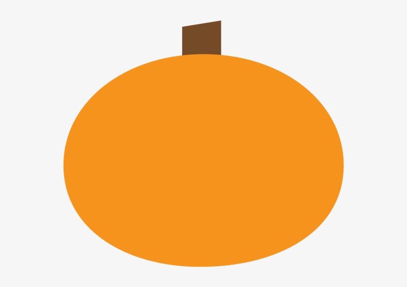 Pumpkin Clipart - Circle Pumpkin Clipart, transparent png
