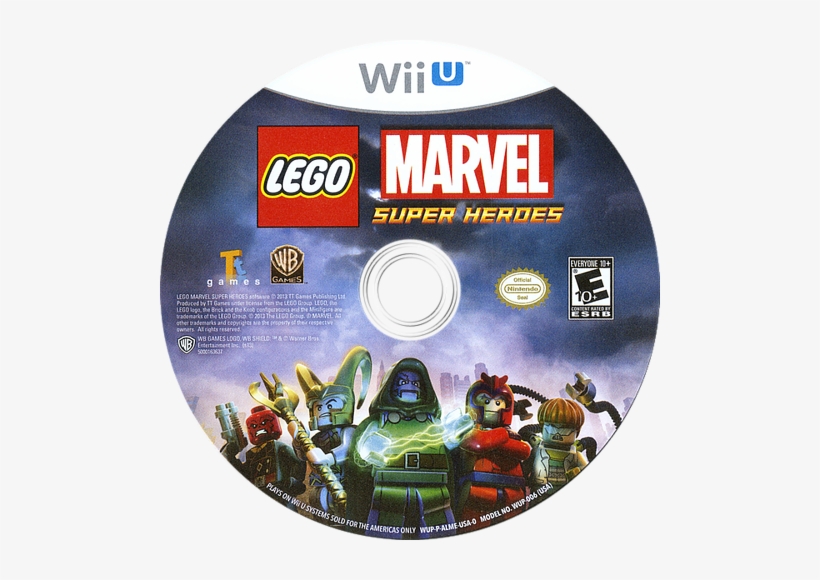 Lego Marvel Super Heroes Wiiu Disc - Lego Marvel Super Heroes, transparent png
