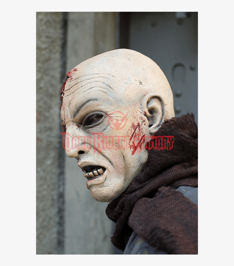 Zoom - Epic Effect Zombie Maske Hautfarben Mit Blut, Larp-maske, transparent png