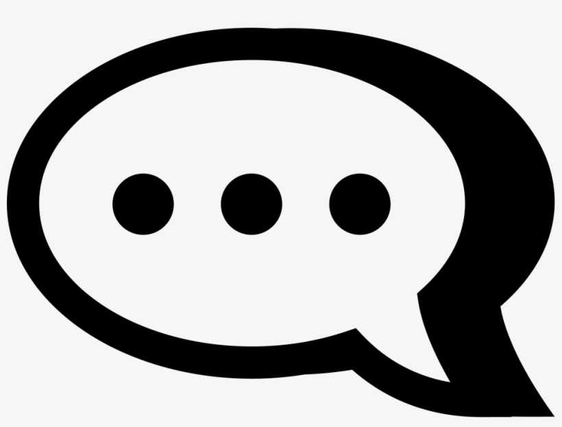 Three Dots In A Speech Bubble Comments - Speech Bubble Three Dots, transparent png