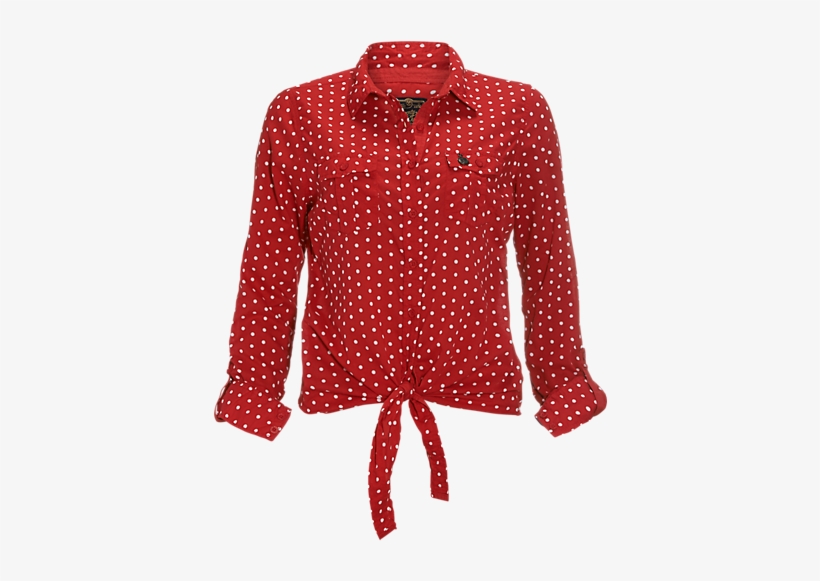 Blouse, Twenty Three Dot Shirt - Polka Dot, transparent png