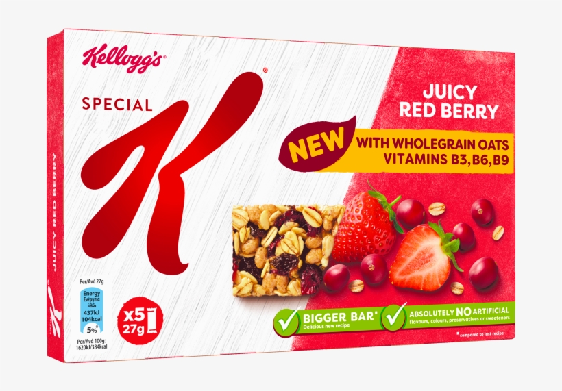 Special K ® Juicy Red Berry - Special K Chocolate Bar, transparent png