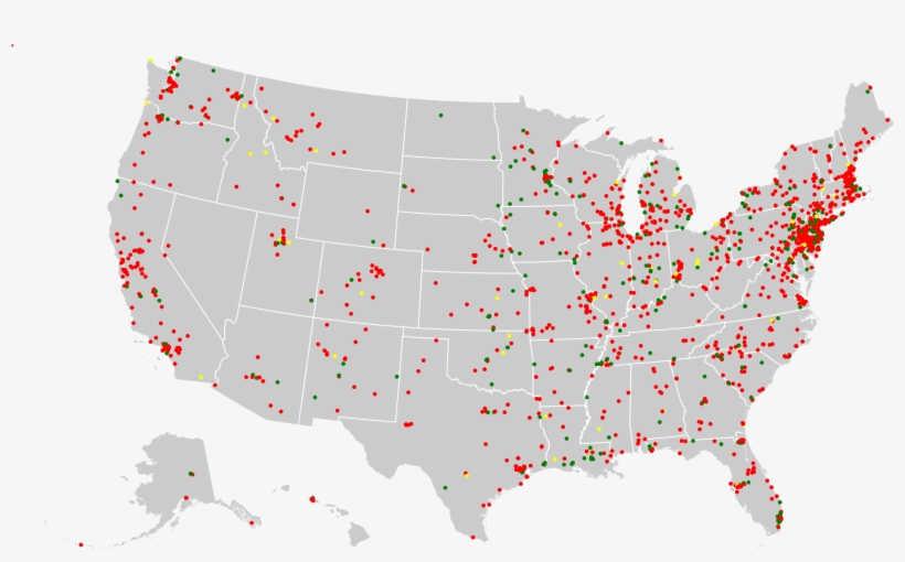A Map Of All Us Superfund Sites - Trump Election Map 2016, transparent png