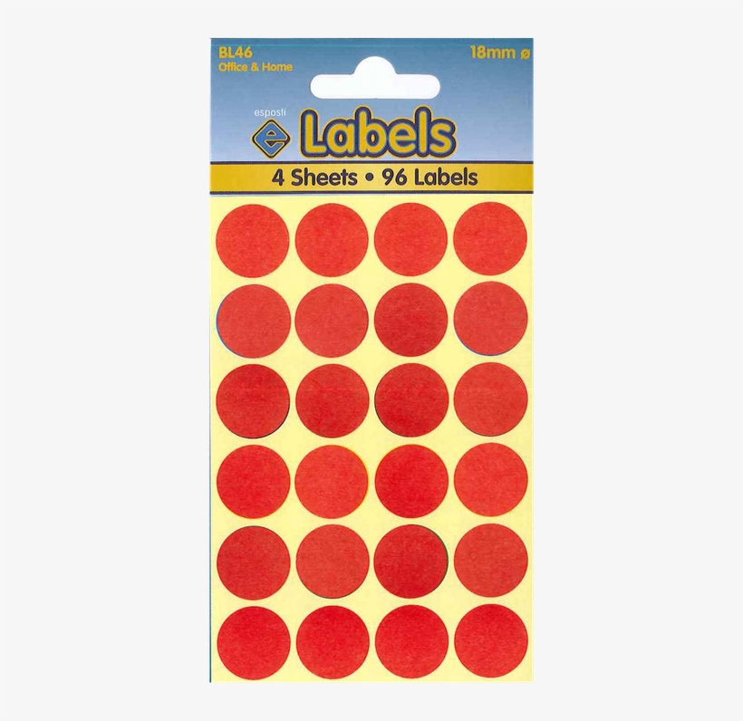 Bl43 Red Dots Image - White Labels 8 X 13mm (320 Labels), transparent png