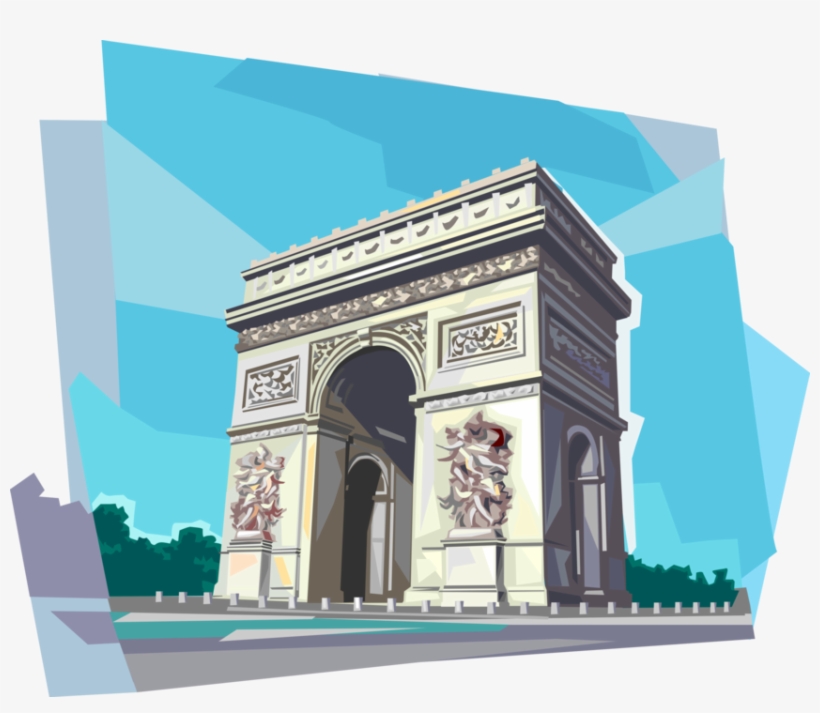 Vector Illustration Of Arc De Triomphe Triumphal Arch - Arc De Triomphe, transparent png