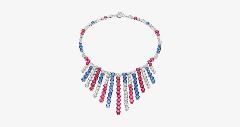 Con Una Disposición Al Azar De Zafiros, Rubíes Y Diamantes - Necklace Bulgari New York Collection Png, transparent png
