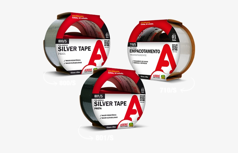 New Packaging Silver Tape And Packaging Tape - Fita Empacotamento Incolor 48mm X 50m Adere, transparent png