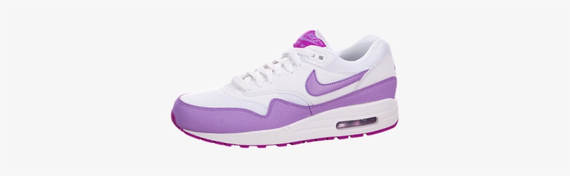Mujeres Nike Air Max 1 Essential Blanco / Fucsia Destello-fucsia - 2010 University Red Air Max One, transparent png